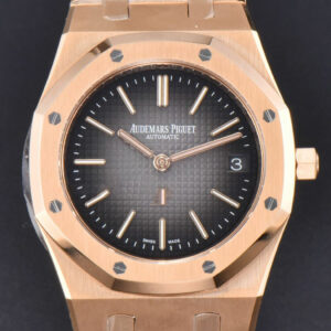 Royal Oak 39MM RG 16202 “50th Anniversary” ZF Gray Textured Dial RG Bracelet A7121