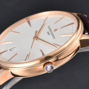 Patrimony Date 40mm RG ZF White Dial Brown Leather Strap MIYOTA 9015 - Image 6