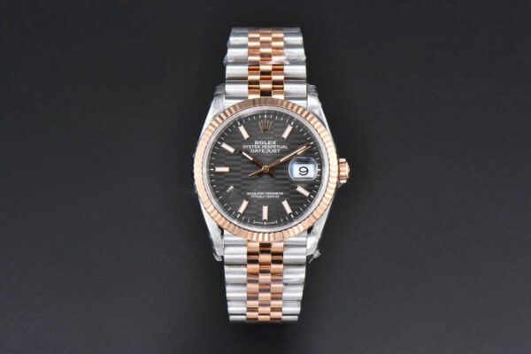DateJust 36mm 126231 VSF RG/SS Gray Motif Dial Jubilee Bracelet VS3235