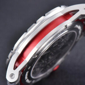 Excalibur Sports Tourbillon Titanium JBF 46MM Skeleton Dial Red Crown Black Rubber Strap - Image 2