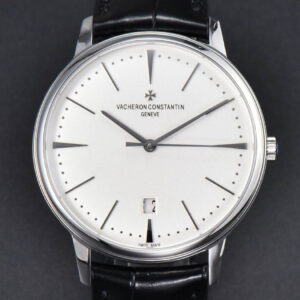 Patrimony Date 40mm ZF White Dial Black Leather Strap MIYOTA 9015