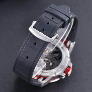 Excalibur Sports Tourbillon Titanium JBF 46MM Skeleton Dial Red Crown Black Rubber Strap - Image 6