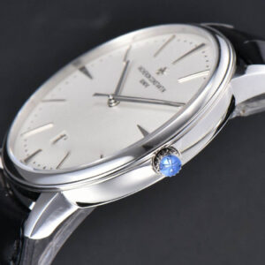 Patrimony Date 40mm ZF White Dial Black Leather Strap MIYOTA 9015 - Image 8
