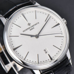 Patrimony Date 40mm ZF White Dial Black Leather Strap MIYOTA 9015 - Image 9