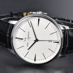 Patrimony Date 40mm ZF White Dial Black Leather Strap MIYOTA 9015 - Image 10