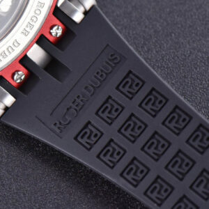 Excalibur Sports Tourbillon Titanium JBF 46MM Skeleton Dial Red Crown Black Rubber Strap - Image 9