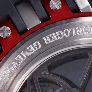 Excalibur Sports Tourbillon Titanium JBF 46MM Skeleton Dial Red Crown Black Rubber Strap - Image 11