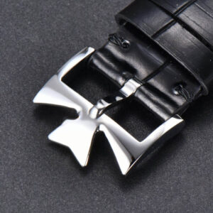 Patrimony Date 40mm ZF White Dial Black Leather Strap MIYOTA 9015 - Image 10
