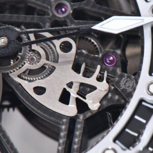 Excalibur Sports Tourbillon Titanium JBF 46MM Skeleton Dial Black Crown Black Rubber Strap - Image 7