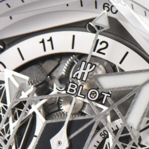 Big Bang Sang Bleu II 45mm ZF White Ceramic Skeleton Dial White Rubber Strap A1240 - Image 14
