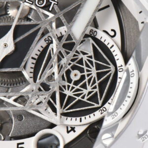Big Bang Sang Bleu II 45mm ZF White Ceramic Skeleton Dial White Rubber Strap A1240 - Image 16