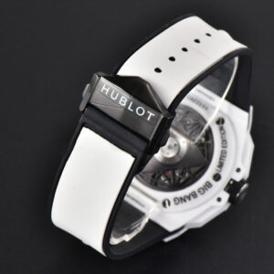 Big Bang Sang Bleu II 45mm ZF White Ceramic Skeleton Dial White Rubber Strap A1240 - Image 24
