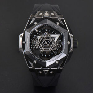 Big Bang Sang Bleu II 45mm ZF Black Ceramic Skeleton Dial Black Rubber Strap A1240 - Image 13