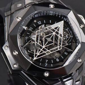 Big Bang Sang Bleu II 45mm ZF Black Ceramic Skeleton Dial Black Rubber Strap A1240 - Image 21