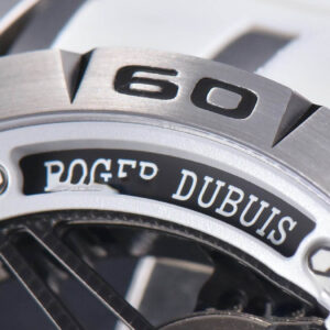 Excalibur Sports Tourbillon Titanium JBF 46MM Skeleton Dial Black Crown White Rubber Strap - Image 5