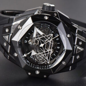 Big Bang Sang Bleu II 45mm ZF Black Ceramic Skeleton Dial Black Rubber Strap A1240 - Image 22