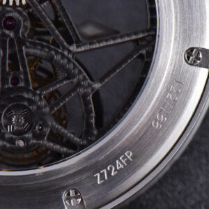Excalibur Sports Tourbillon Titanium JBF 46MM Skeleton Dial Black Crown Blue Rubber Strap - Image 15