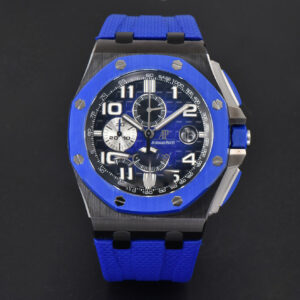 Royal Oak Offshore 26405 44mm RSF Ceramic Blue Dial Silver Subdial Blue Rubber Strap A3126 - Image 15