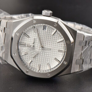 Royal Oak 15500 41mm ZF White Textured Dial SS Bracelet A4302 Super Clone - Image 6