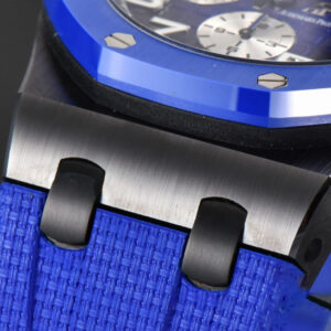 Royal Oak Offshore 26405 44mm RSF Ceramic Blue Dial Silver Subdial Blue Rubber Strap A3126 - Image 21