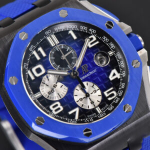 Royal Oak Offshore 26405 44mm RSF Ceramic Blue Dial Silver Subdial Blue Rubber Strap A3126 - Image 23