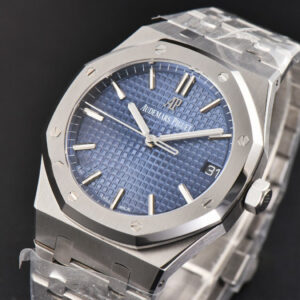 Royal Oak 15500 41mm ZF Blue Textured Dial SS Bracelet A4302 Super Clone