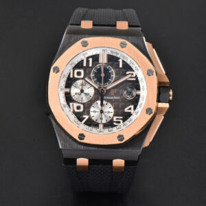 Royal Oak Offshore 26405 44mm RSF RG Gray Dial Silver Subdial Black Rubber Strap A3126 - Image 14