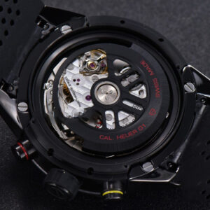 Calibre Heuer 01 Chrono XF 43MM PVD Gray Dial Black Rubber Strap A1887 - Image 18