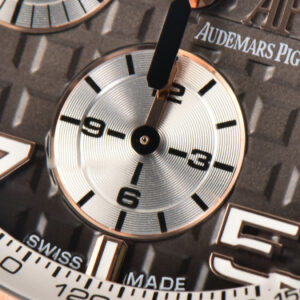 Royal Oak Offshore 26405 44mm RSF RG Gray Dial Silver Subdial Black Rubber Strap A3126 - Image 16