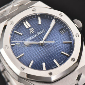 Royal Oak 15500 41mm ZF Blue Textured Dial SS Bracelet A4302 Super Clone - Image 6