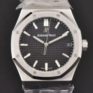 Royal Oak 15500 41mm ZF Black Textured Dial SS Bracelet A4302 Super Clone