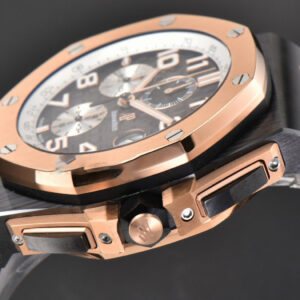Royal Oak Offshore 26405 44mm RSF RG Gray Dial Silver Subdial Black Rubber Strap A3126 - Image 18