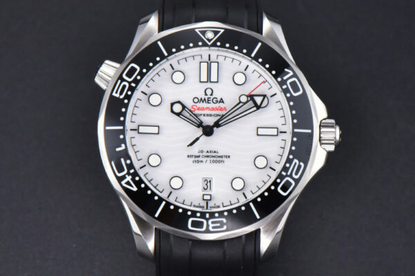 Seamaster Diver 300M 42mm ZF Black Ceramic White Dial Black Rubber Strap A8800