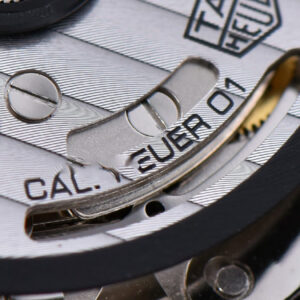 Calibre Heuer 01 Chrono XF 45MM PVD Skeleton Black Dial Black Rubber Strap A1887 - Image 3