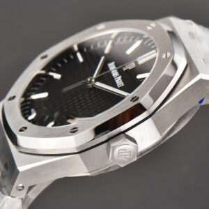 Royal Oak 15500 41mm ZF Black Textured Dial SS Bracelet A4302 Super Clone - Image 5