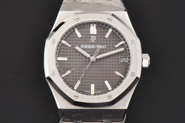 Royal Oak 15500 41mm ZF Gray Textured Dial SS Bracelet A4302 Super Clone