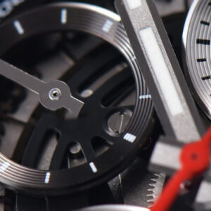 Calibre Heuer 01 Chrono XF 45MM PVD Skeleton Black Dial Red Hand Black Rubber Strap A1887 - Image 13