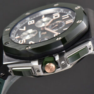 Royal Oak Offshore 26405 44mm RSF Green Dial Silver Subdial Green Rubber Strap A3126 - Image 5