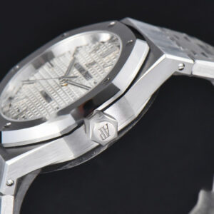 Royal Oak 37mm 15450 ZF White Textured Dial SS Bracelet SA3120 Super Clone - Image 5