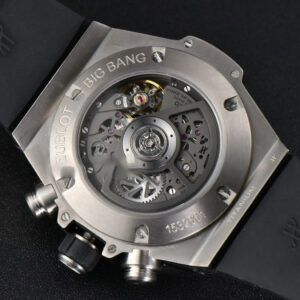 Big Bang Unico SS 45mm BBF Skeleton Dial Ceramic Bezel Black Rubber Strap A1280 - Image 8