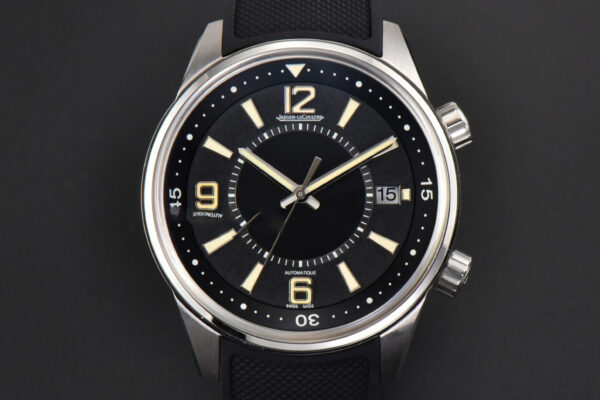 Polaris Geographic 42mm JQKF Black Dial Black Rubber Strap A2824