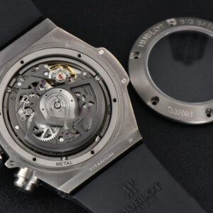 Big Bang Unico SS 45mm BBF Skeleton Dial Ceramic Bezel Black Rubber Strap A1280 - Image 10