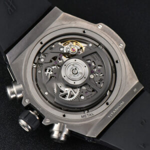 Big Bang Unico SS 45mm BBF Skeleton Dial Ceramic Bezel Black Rubber Strap A1280 - Image 11