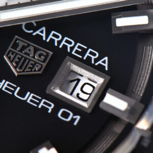 Calibre Heuer 01 Chrono XF 45MM PVD Skeleton Black Dial Black Rubber Strap A1887 - Image 11