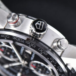 Calibre Heuer 01 Chrono XF 45MM PVD Skeleton Black Dial Black Rubber Strap A1887 - Image 15