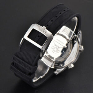 Polaris Geographic 42mm JQKF Blue Dial Black Rubber Strap A2824 - Image 15