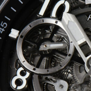 Big Bang Unico SS 45mm BBF Skeleton Dial Ceramic Bezel Black Rubber Strap A1280 - Image 21