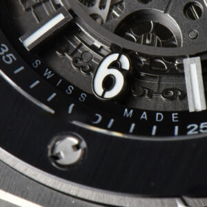 Big Bang Unico SS 45mm BBF Skeleton Dial Ceramic Bezel Black Rubber Strap A1280 - Image 23