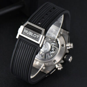 Big Bang Unico SS 45mm BBF Skeleton Dial Ceramic Bezel Black Rubber Strap A1280 - Image 28