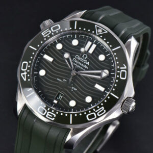 Seamaster Diver 300M 42mm ZF Green Ceramic Green Dial Green Rubber Strap A8800 - Image 9